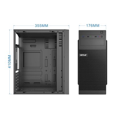 VENUZ ATX Computer Case VC 3234 - Black