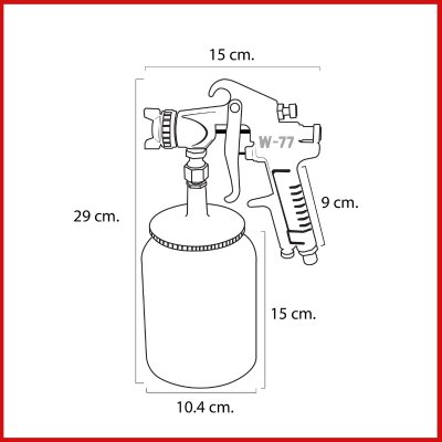 กาพ่นกาวTODA | W-77S 2 mm. 1000 cc.