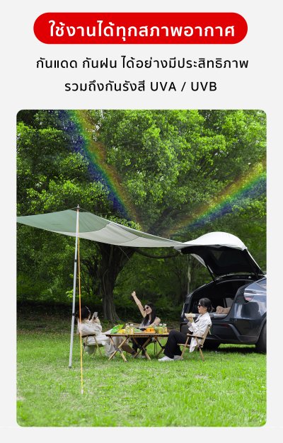 Tesla เต็นท์ท้ายรถ สำหรับ Model Y(ปี19-24)/New Model Y Juniper เต็นท์หลังรถ เต็นท์ต่อท้ายรถ