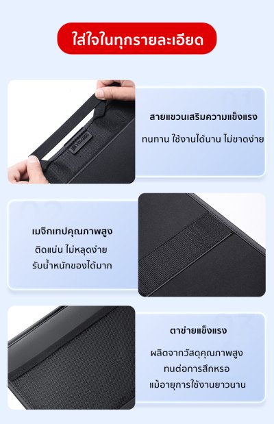 Tesla กระเป๋าเก็บของติดพนักพิงหลังเบาะ กระเป๋าภายในรถ กระเป๋าแขวนใส่ของ สำหรับ Model Y ทุก Series