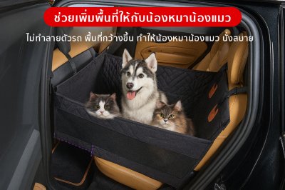 เบาะรองนั่งกันเปื้อนในรถ ที่รองนั่ง เบาะรองนั่งกันเปื้อน สำหรับสัตว์เลี้ยง