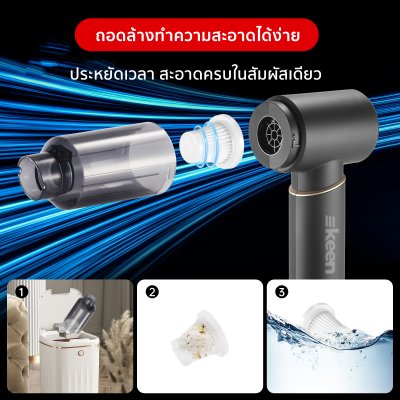 ekeen เครื่องดูดฝุ่นไร้สาย ความแรง 19000 PA แรงดูดสูง พกพาสะดวก
