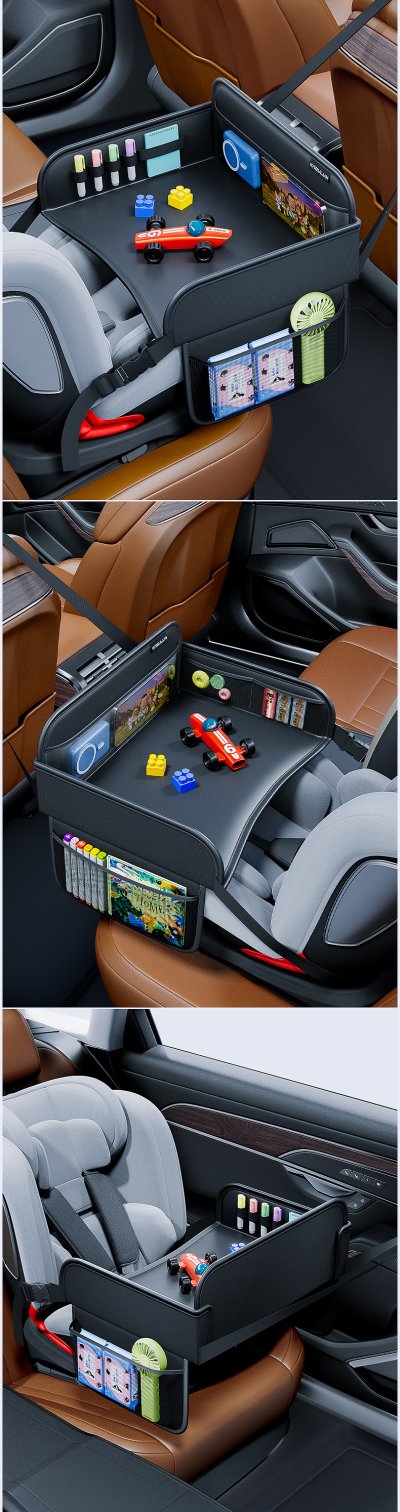 โต๊ะอเนกประสงค์สำหรับเด็ก ใช้งานภายในรถยนต์ได้ทุกรุ่น ปลอดภัย ใช้ง่าย พกพาสะดวก