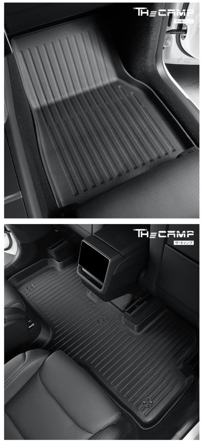 The Camp ชุดพรมยางปูพื้น รุ่น Nano Performance - TPE Series สำหรับ Tesla Model YL