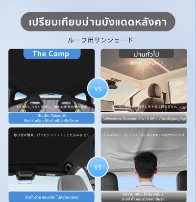 The Camp ม่านบังแดดหลังคา สำหรับรถ Avatr 11 พร้อมฉนวนกันความร้อน ใช้งานง่าย เหมาะกับสายเดินทาง