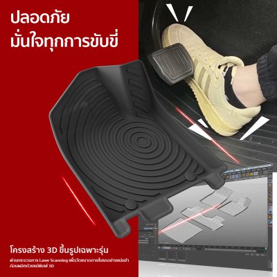 The Camp ชุดพรมยางปูพื้น รุ่น Nano Performance - TPE Series สำหรับ  BYD Dolphin