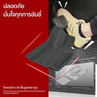 The Camp ชุดพรมยางปูพื้น รุ่น Nano Performance - TPE Series สำหรับ  BYD Sealion 7