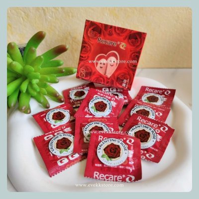 ถุงยางนิ้วกลิ่นกุหลาบ (Valentine’s Rose) *รุ่นทดลอง* 1 ชิ้น