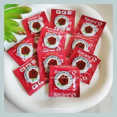 ถุงยางนิ้วกลิ่นกุหลาบ (Valentine’s Rose) *รุ่นทดลอง* 1 ชิ้น