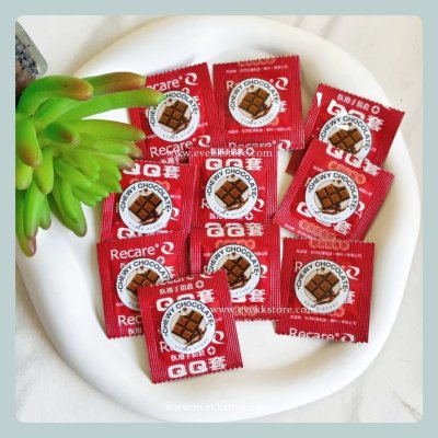ถุงยางนิ้วกลิ่นช็อคโกแล็ต (Chewy Chocolate) *รุ่นทดลอง* 1 ชิ้น