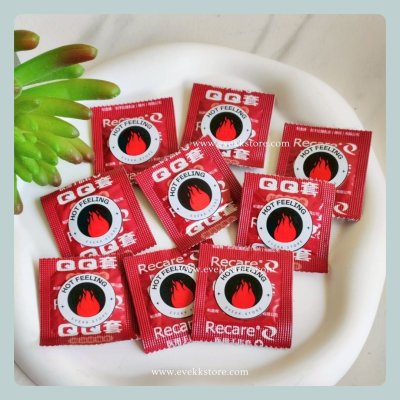 ถุงยางนิ้วสูตรร้อน (Hot Feeling) *รุ่นทดลอง* 1 ชิ้น