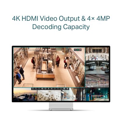 Tp Link Vigi NVR1008H 8MP 8Ch 113W PoE+ Network Video Recorder เครื่องบันทึกกล้องวงจรปิด