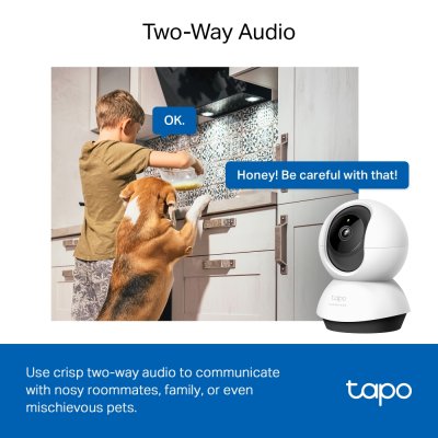 TP-Link Tapo C220 2K Pan/Tilt AI Home Security Wi-Fi Camera มี Smart AI แยกได้ทั้งคน สัตว์ พาหนะ