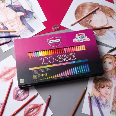 Master Art ดินสอสีแท่งยาว 100 สี