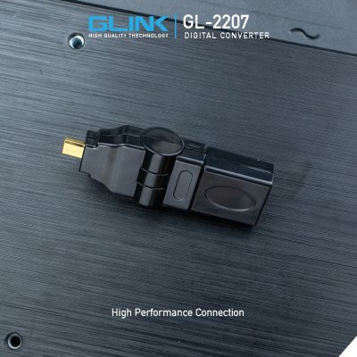 GLINK รุ่น GL-2207 Converter Micro HDMI TO HDMI คอนเวอร์เตอร์ พับงอได้ GL2207