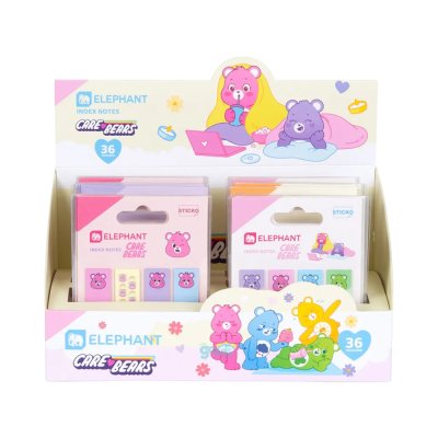Elephant Care Bears Pastel Index Notes กระดาษโน๊ต คละสี คละลาย