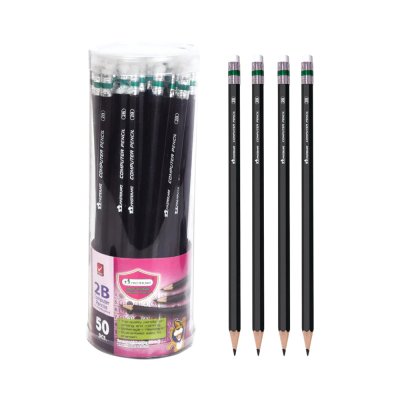 ยกกล่อง 6 กระบอก Masterart ดินสอดำ Blacklead Pencil 2B 1 กระบอก 50 แท่ง