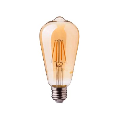 ยกลัง 40 ชิ้น Alva LED Filament Bulb 6W E27 2700K 800Lumen 240V หลอดไฟวินเทจ