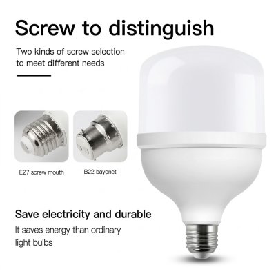 Alva LED Bulb E27 6500K Daylight 230V หลอดไฟทรงกระบอก