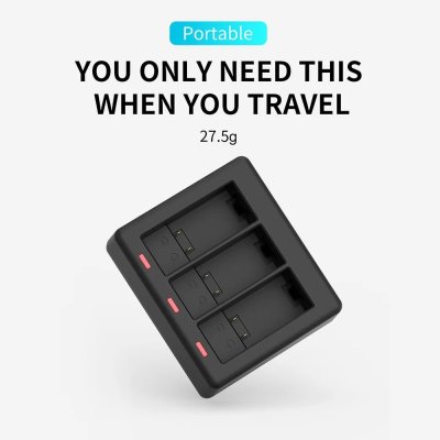 Telesin GoPro Charger Battery 3 Channel For GoPro 13 12 11 10 9 แท่นชาร์จ 3 ช่อง โกโปร