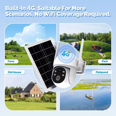 Watashi S52 Solar Power PTZ Camera กล้องวงจรปิดโซลาร์เซลล์