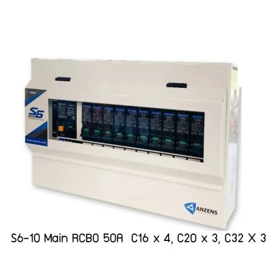 Anzens S6 Series Distribution Box Consumer Unit RCBO ตู้คอนซูมเมอร์ยูนิท