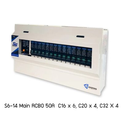 Anzens S6 Series Distribution Box Consumer Unit RCBO ตู้คอนซูมเมอร์ยูนิท