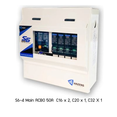 Anzens S6 Series Distribution Box Consumer Unit RCBO ตู้คอนซูมเมอร์ยูนิท