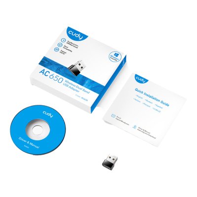 Cudy WU650 AC650 Wi-Fi Nano USB Adapter อุปกรณ์รับสัญญาณ