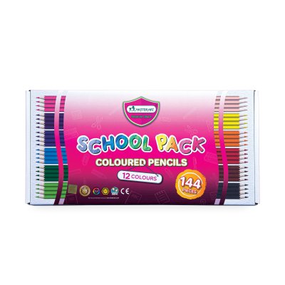 Masterart School Pack ดินสอสีแท่งยาว 12 สี 144 ชิ้น
