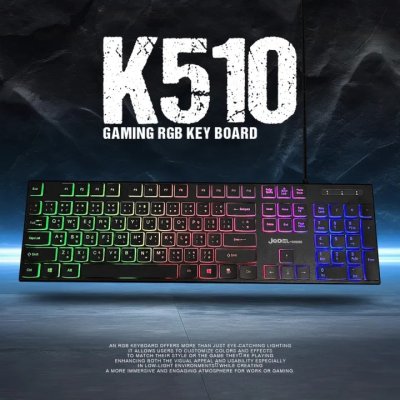 Jedel K510 Rgb Keyboard Usb 105 Keys Th/En คีย์บอร์ด