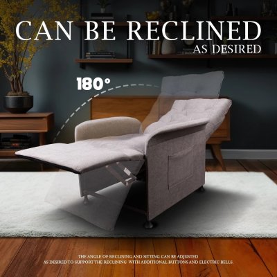 AMO Design Electric Sofa A1 โซฟาไฟฟ้าขนาด 1 ที่นั่งปรับเอนนอนได้ สีเทา AMO Design Electric Sofa A1 โซฟาไฟฟ้าขนาด 1 ที่นั่งปรับเอนนอนได้ สีเทา