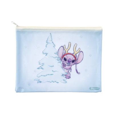 Elephant Stitch A5 กระเป๋าซิปพลาสติก คละสี คละลาย