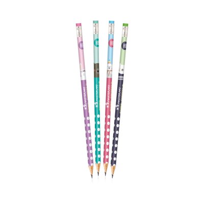 ยกแพ็ค 12 กล่อง Masterart ดินสอดำแฟนซี Blacklead Pencil HB No.2 Cute Animals + กบเหลา 1 กล่อง 12 แท่ง