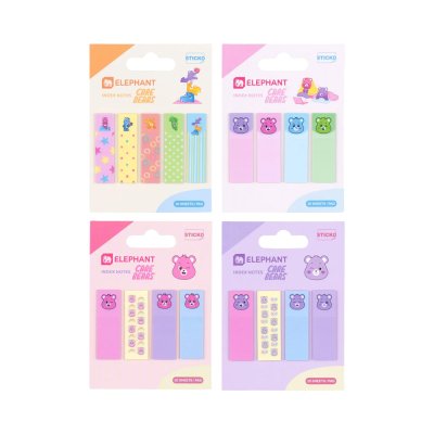 Elephant Care Bears Pastel Index Notes กระดาษโน๊ต คละสี คละลาย