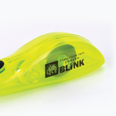 ยกแพ็ค 3 ชิ้น Elephant เทปลบคำผิด Blink Correction Tape 6mm X 6M