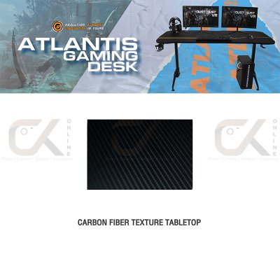 Neolution E-Sport Gaming Desk รุ่น ATLANTIS โต๊ะเกมมิ่ง ขนาดใหญ่ กว้าง 160cm ปรับความสูงได้ 3 ระดับ 70/75/80cm