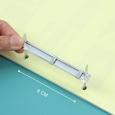 Elfen 01 Metal Paper Fastener Gold ลิ้นแฟ้มโลหะ 8 cm. 50ชิ้น/กล่อง