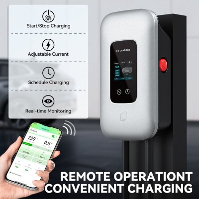 Gocean L6 Pro EV Charging Station WiFi 1Phase 7Kw 32A With 5M Cable Type 2 ที่ชาร์จรถไฟฟ้าพกพา