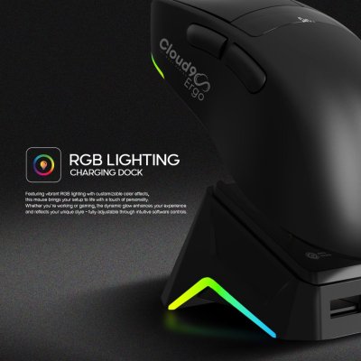 Neolution Cloud9 Ergo Gaming Mouse 2.4GHz / Bluetooth / USB เมาส์ไร้สาย