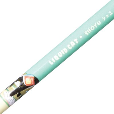 ยกแพ็ค 10 ชิ้น Quantum Skate Fancy Liquid Cat ปากกาลูกลื่น หมึกสีน้ำเงิน 0.6 mm. คละสี คละลาย