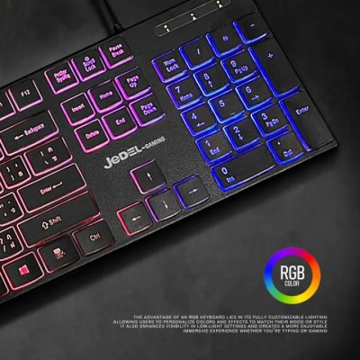 Jedel K510 Rgb Keyboard Usb 105 Keys Th/En คีย์บอร์ด