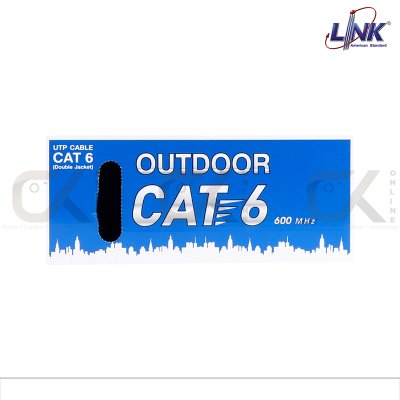 Link สายLAN Cat6 รุ่น US-9106OUT 305m/กล่อง UTP Cable OUTDOOR 23AWG Solid Bare Copper Double Jacket ภายนอก