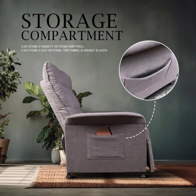 AMO Design Electric Sofa A1 โซฟาไฟฟ้าขนาด 1 ที่นั่งปรับเอนนอนได้ สีเทา AMO Design Electric Sofa A1 โซฟาไฟฟ้าขนาด 1 ที่นั่งปรับเอนนอนได้ สีเทา