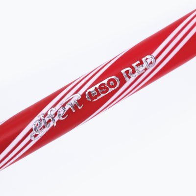 ยกแพ็ค 10 ชิ้น Elfen Liso Red ปากกาลูกลื่น หมึกสีแดง 0.5 mm.