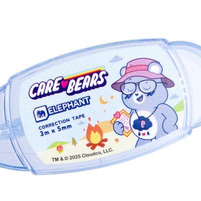 ยกกล่อง 12 ชิ้น Elephant Care Bears Pastel เทปลบคำผิด Correction Tape 3M X 5mm คละสี คละลาย