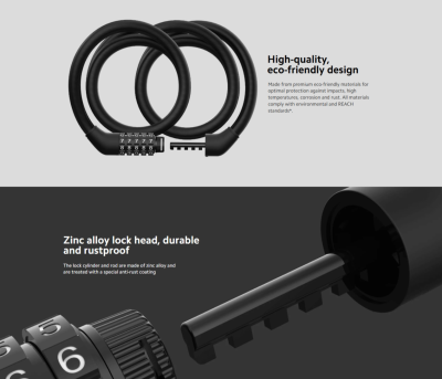 Xiaomi Electric Scooter Cable Lock สายเคเบิลล็อกสกู๊ตเตอร์