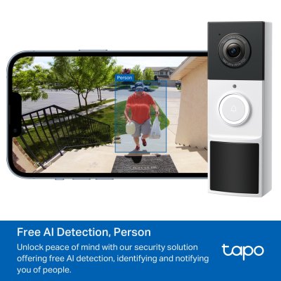 TP-Link Tapo D210 3MP Doorbell Camera Kit กริ่งประตูอัจฉริยะ