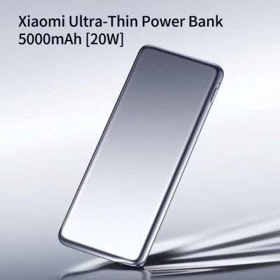Xiaomi Ultra slim Power Bank 5000mAh พาวเวอร์แบงค์
