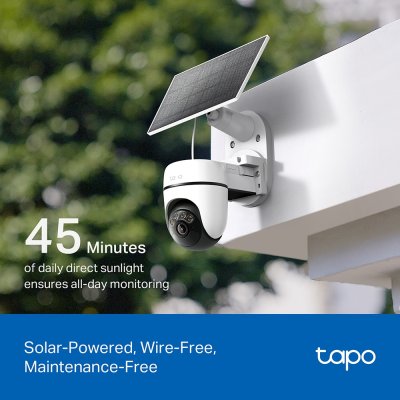 TP-Link Tapo C610 Kit  2K Outdoor Pan/tilt Solar-Powered Security Camerakit กล้องวงจรปิด พร้อมแผงโซลาร์